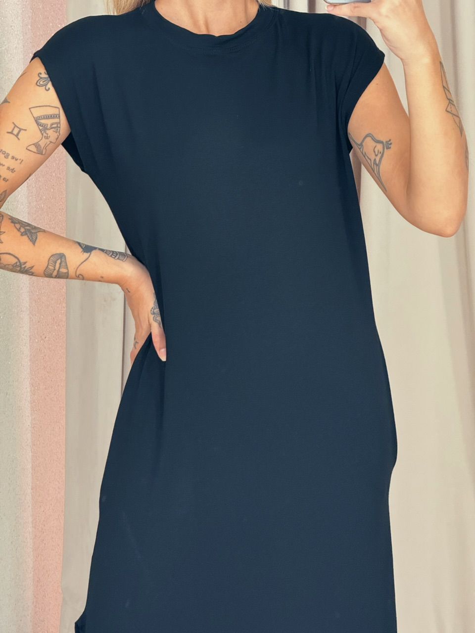 VESTIDO AUGUSTA MUSCLE preto