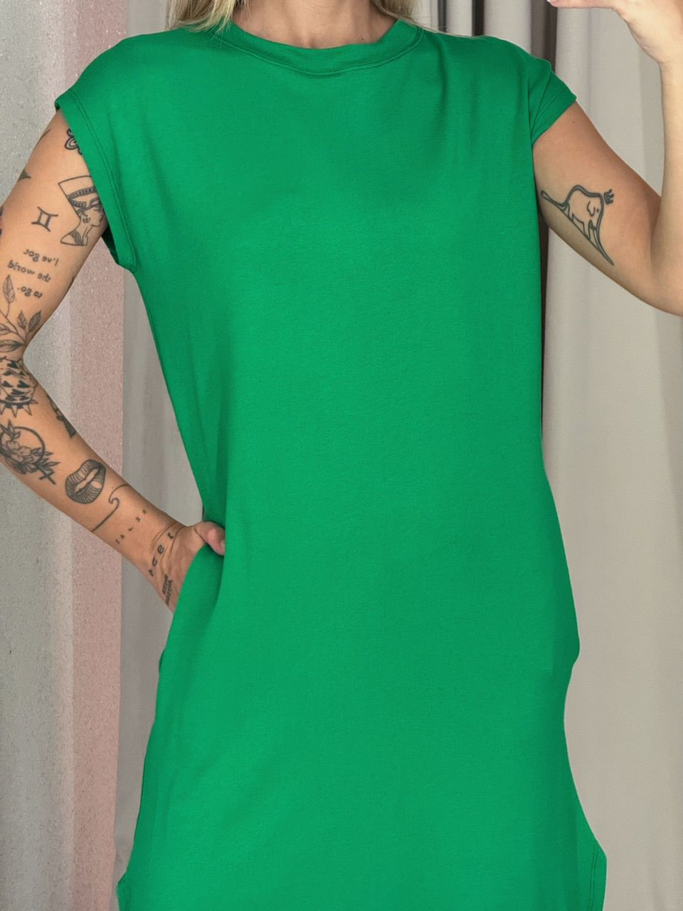 VESTIDO AUGUSTA MUSCLE verde