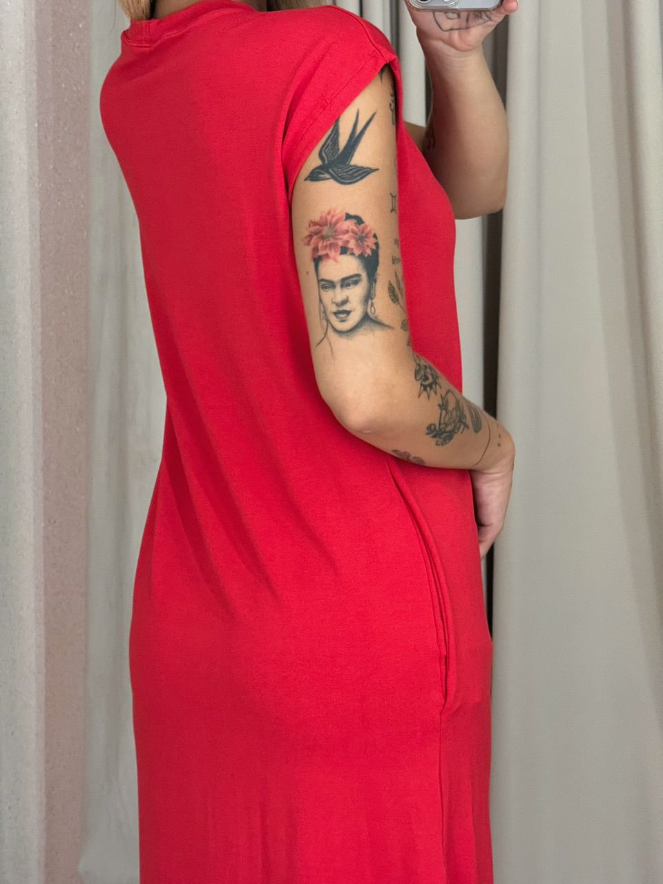 VESTIDO AUGUSTA MUSCLE vermelho
