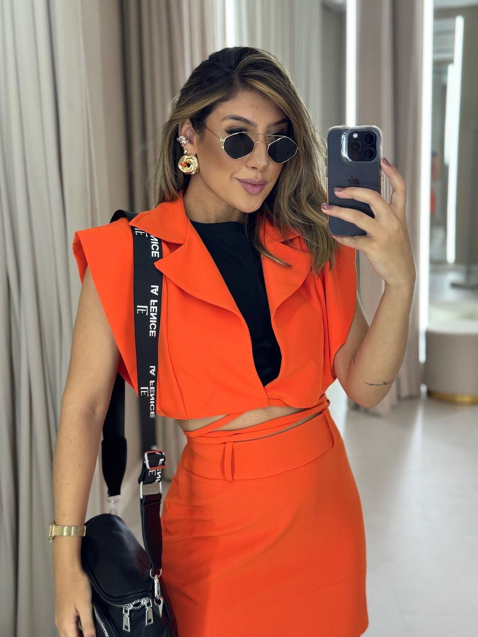COLETE CF SUMMER COLOR LARANJA