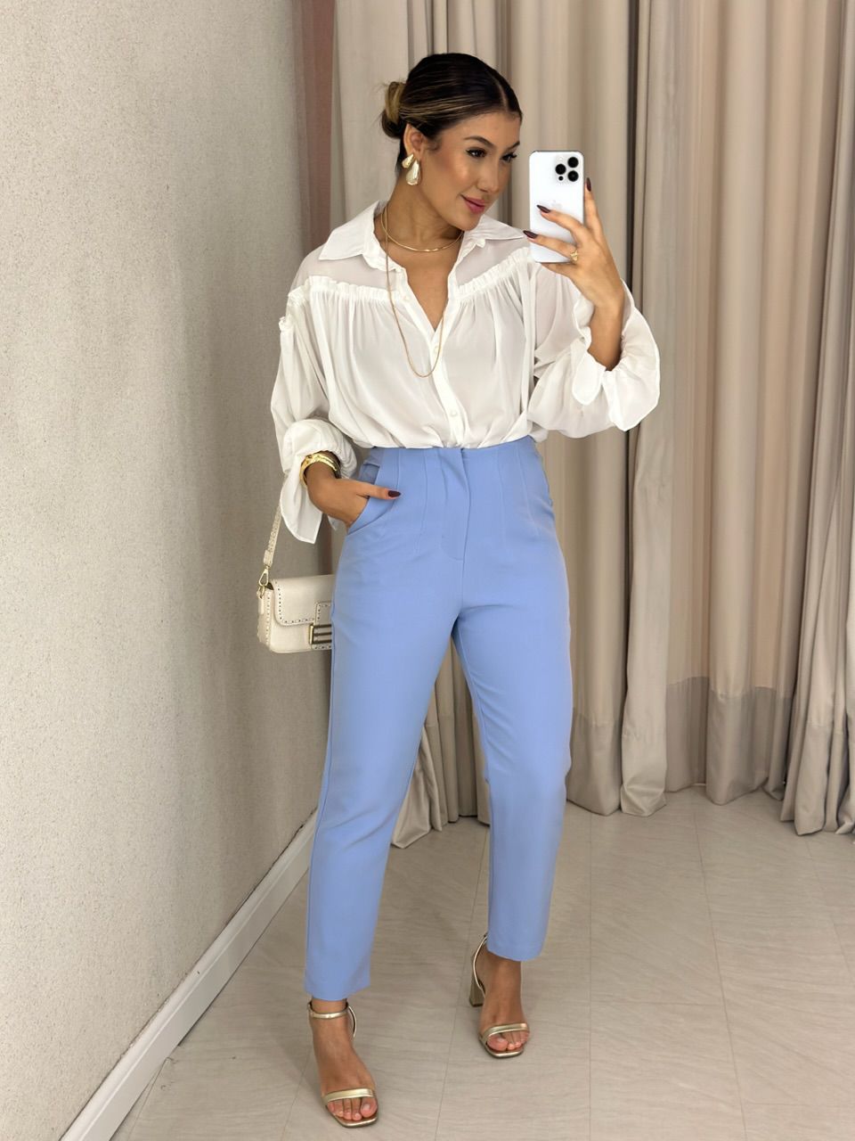 CALÇA FÁTIMA SKINNY AZUL