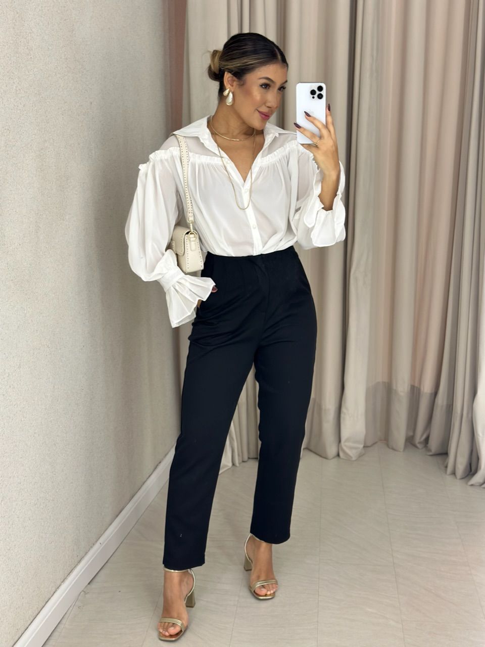 CALÇA FÁTIMA SKINNY PRETA