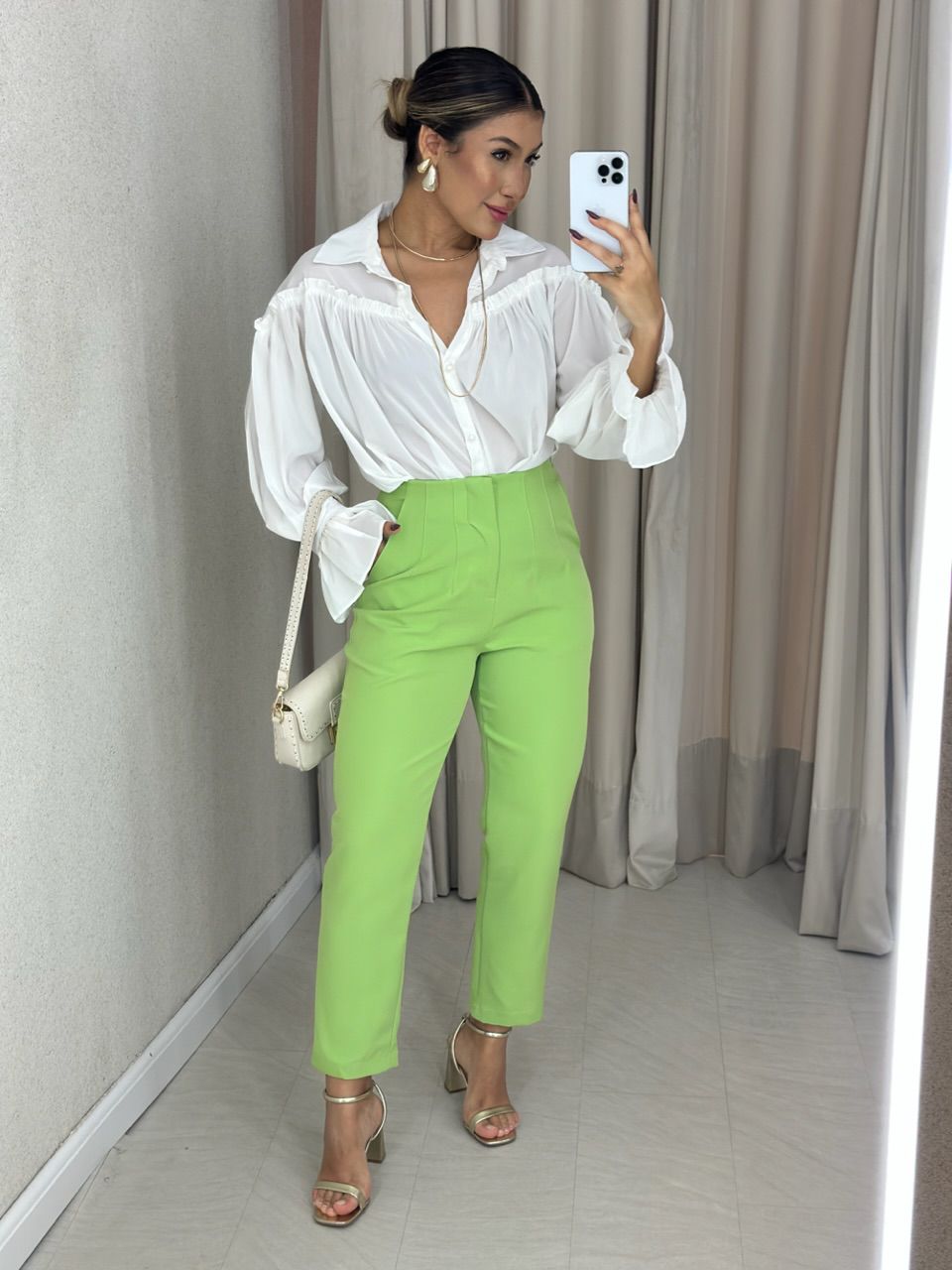 CALÇA FÁTIMA SKINNY VERDE