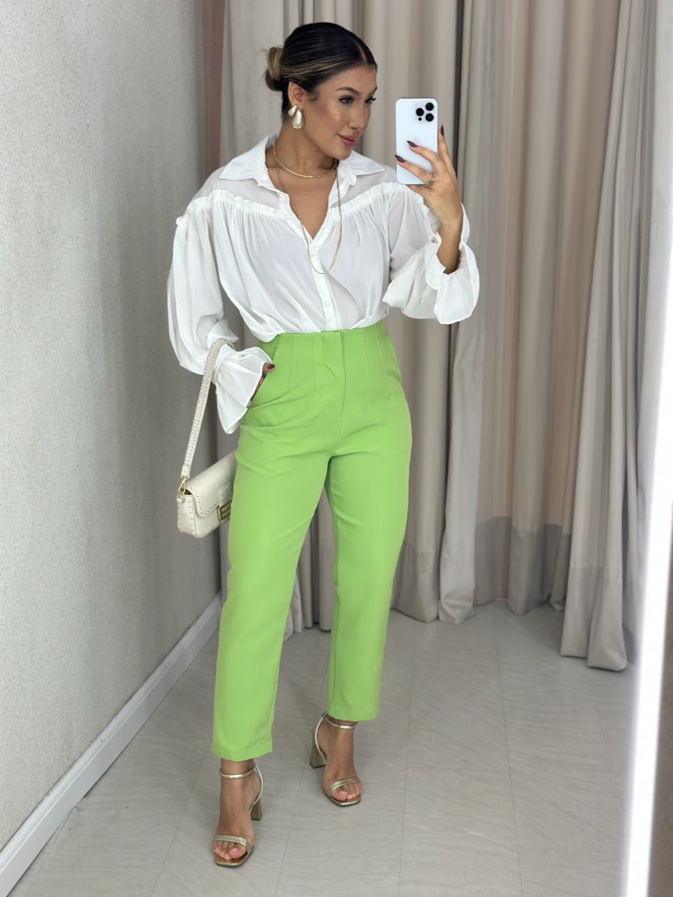 CALÇA FÁTIMA SKINNY VERDE