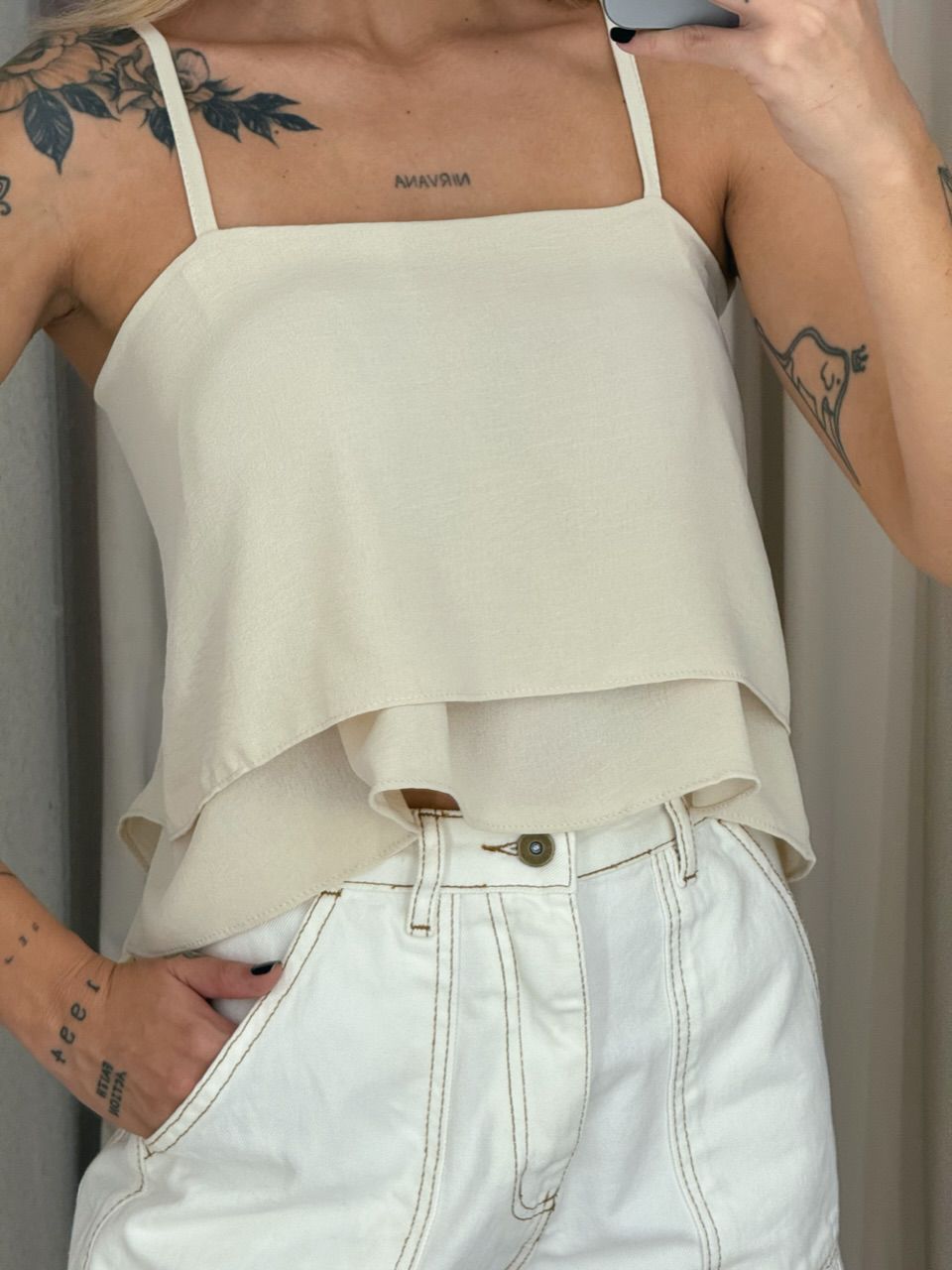 CROPPED SANDRA COSTA ABERTA Areia