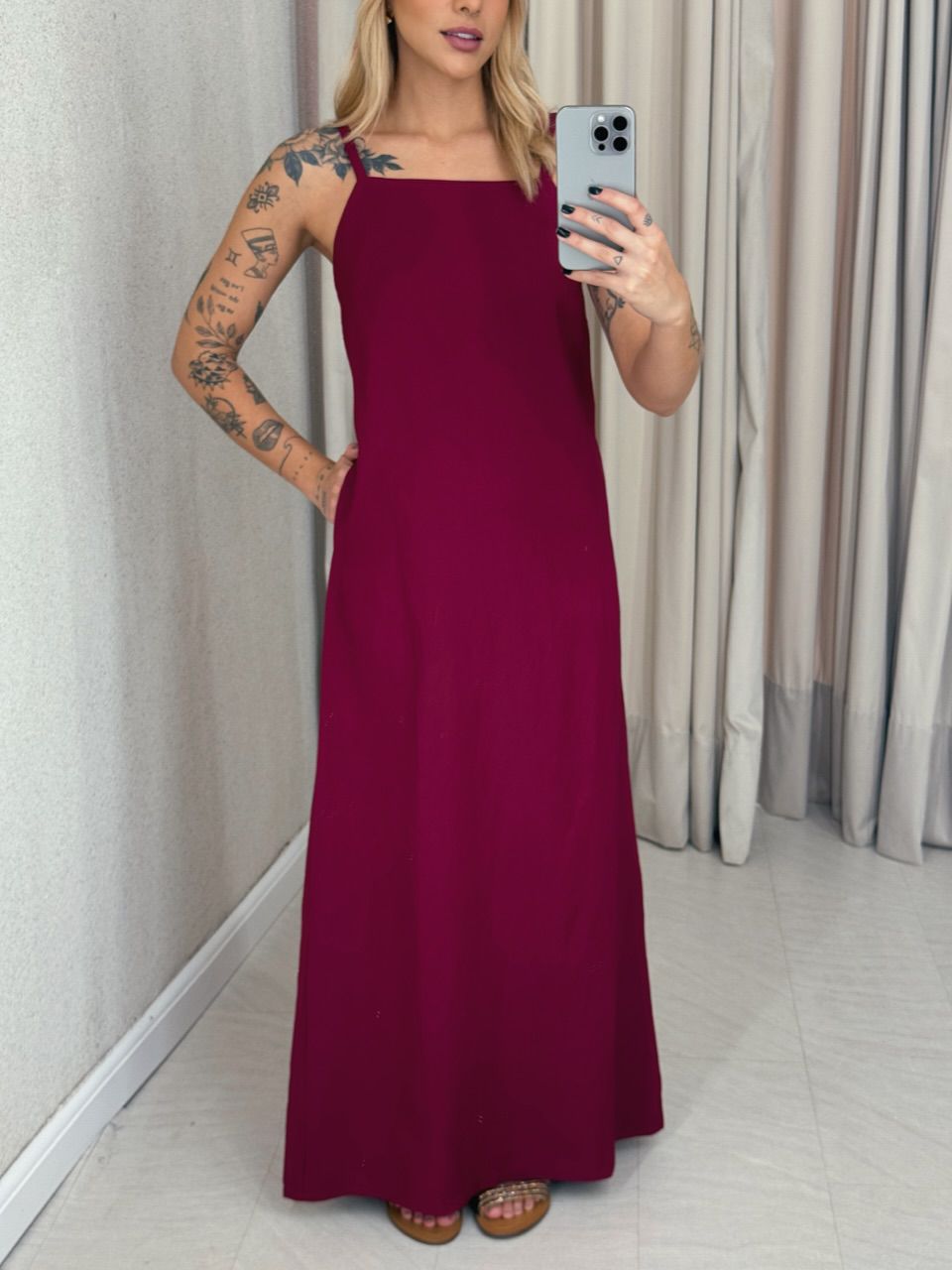 VESTIDO MAURA ALÇA CHERRY RED