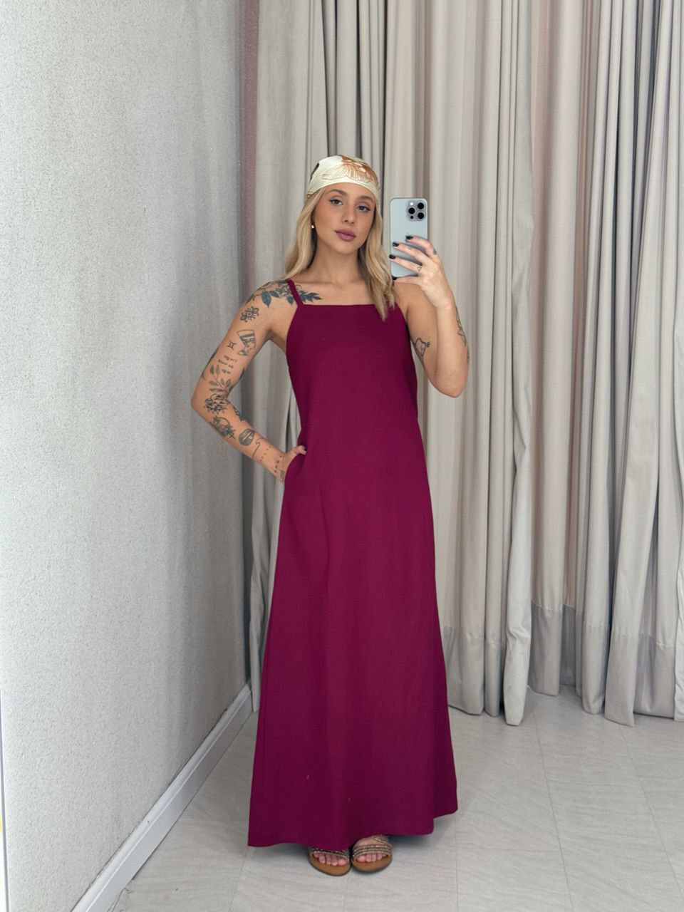 VESTIDO MAURA ALÇA CHERRY RED