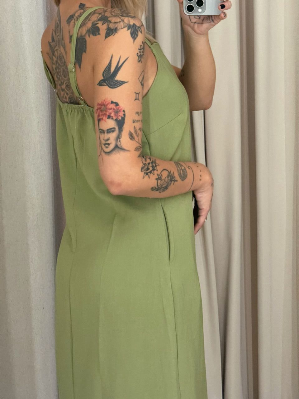 VESTIDO MAURA ALÇA PISTACHE