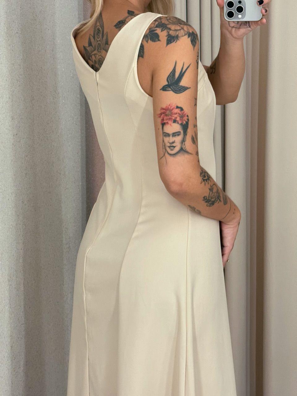 VESTIDO RAQUEL MIDI AREIA