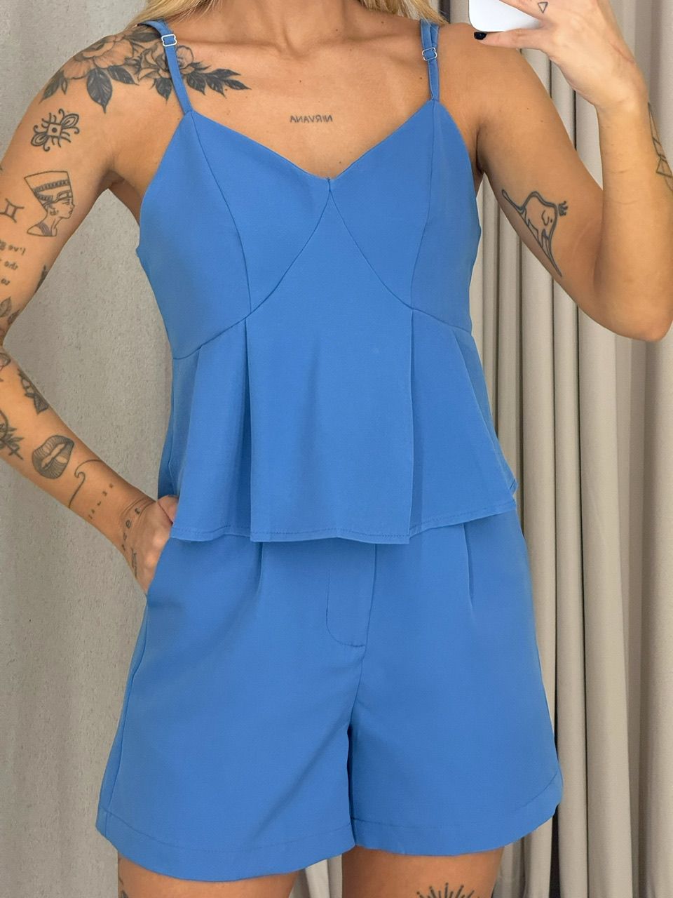 CONJUNTO VANESSA Short azul
