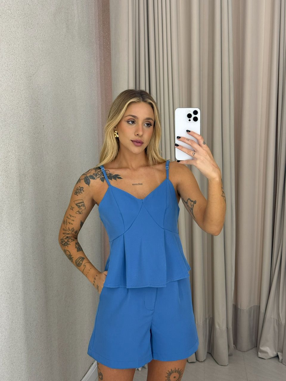 CONJUNTO VANESSA Short azul
