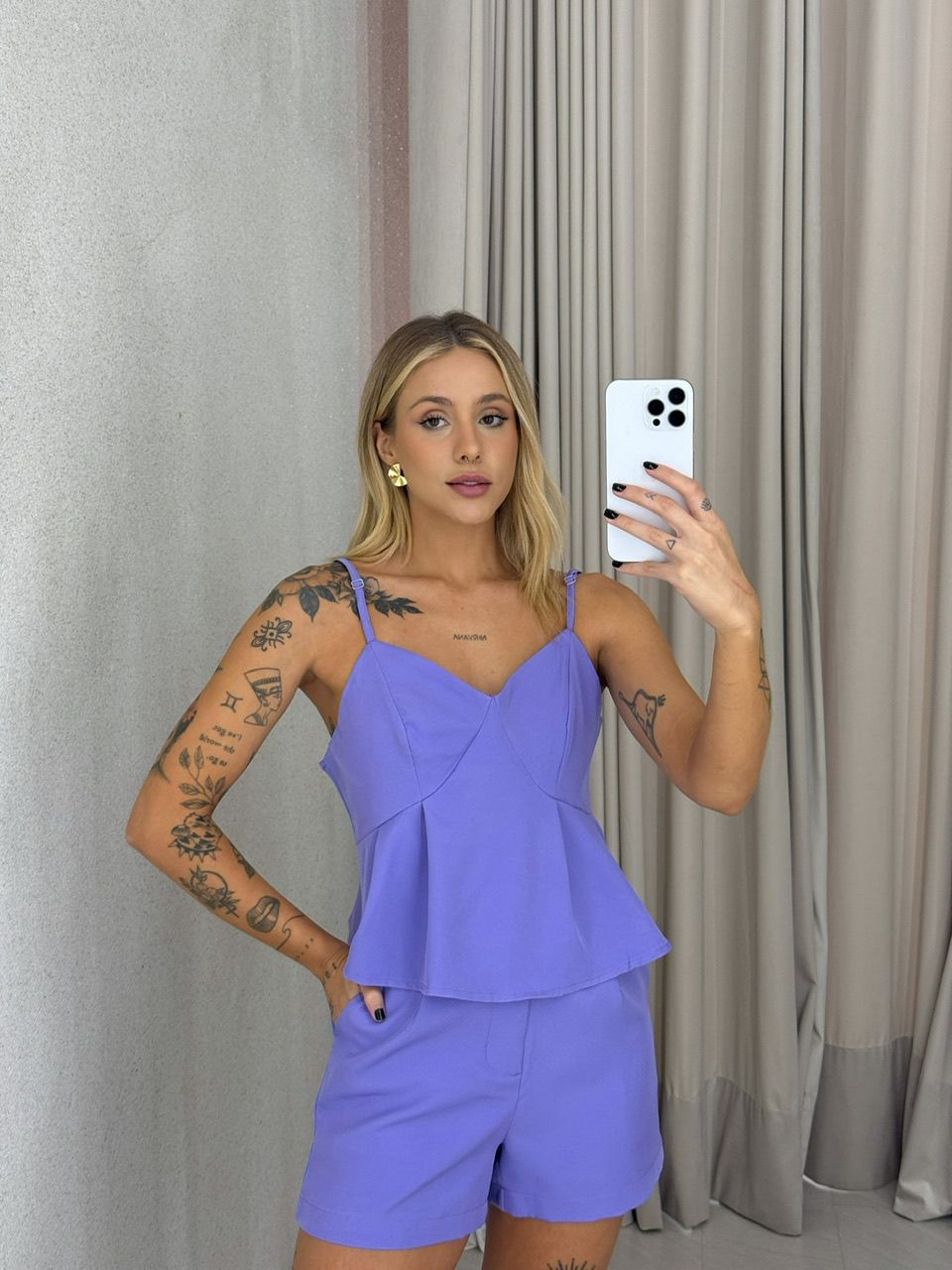 CONJUNTO VANESSA Short Lilas