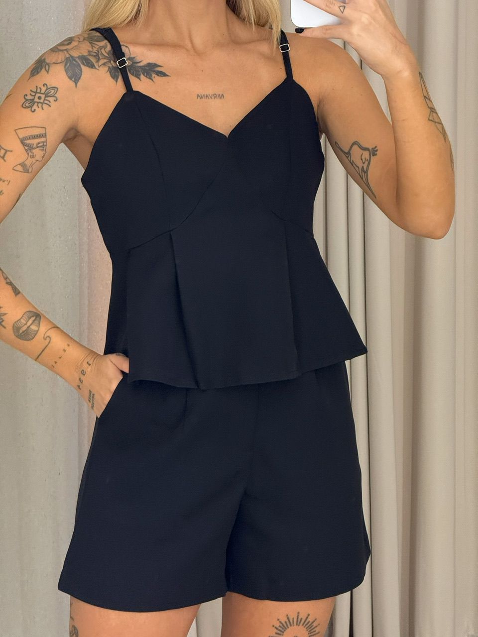 CONJUNTO VANESSA Short preto