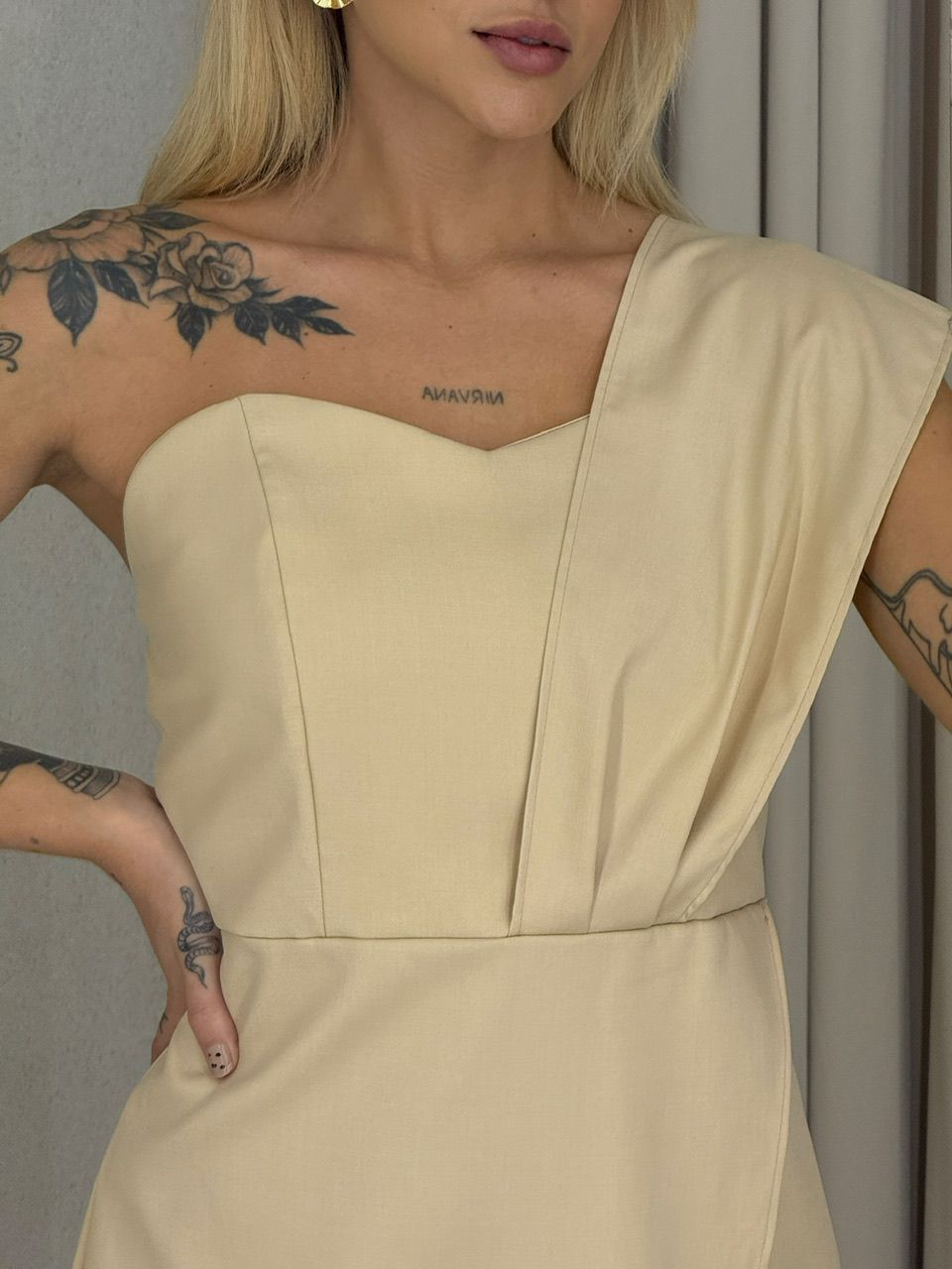 VESTIDO MICHELE NULA MANGA Nude