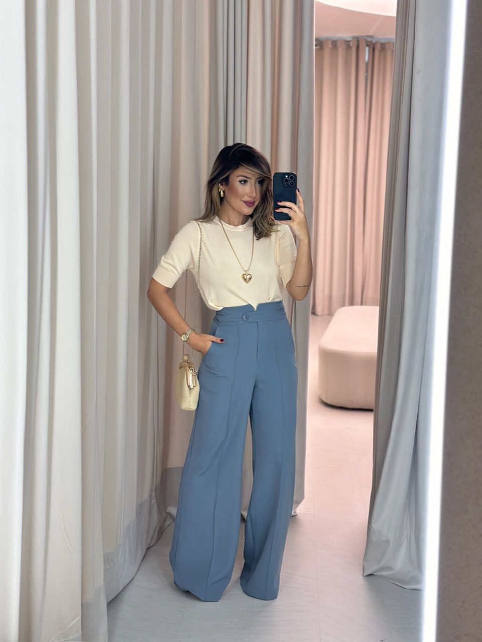 BLUSA MANU TRICOT BASIC CREME