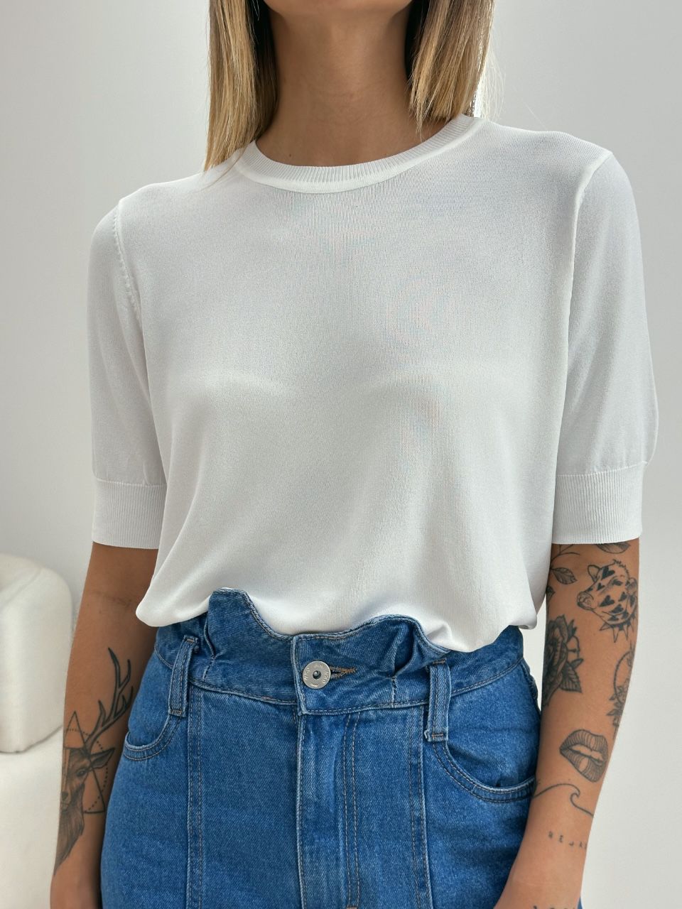 BLUSA MANU TRICOT BASIC OFF