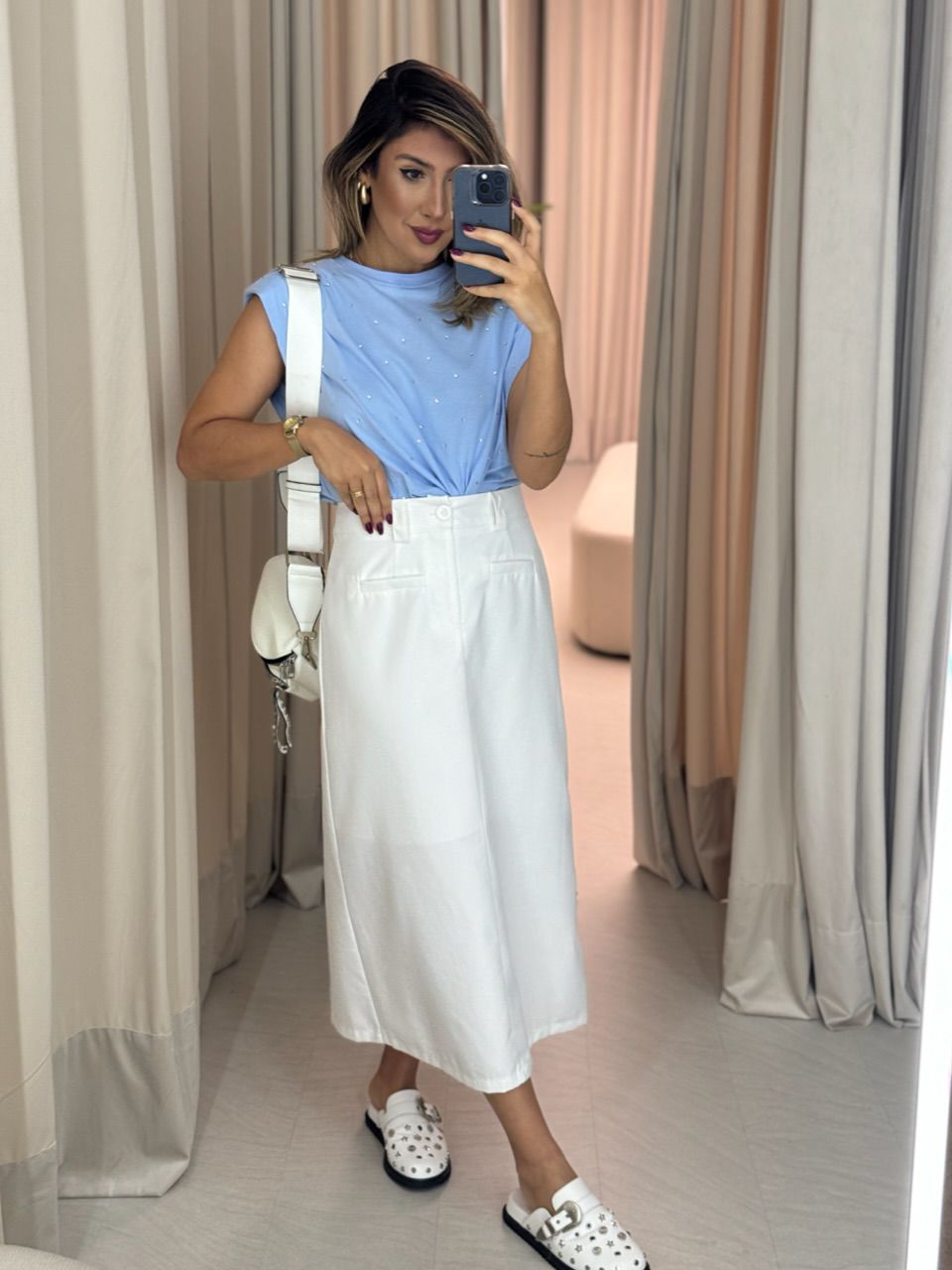 SAIA KARINA MIDI OFF - 0049680048 - CAROLLA FERRARO