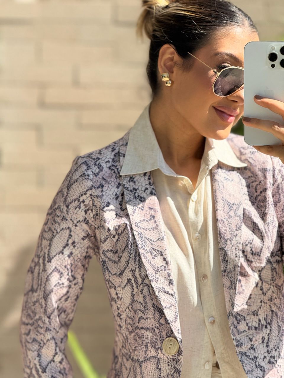 BLAZER TERESA ESTAMPADO ROSÊ