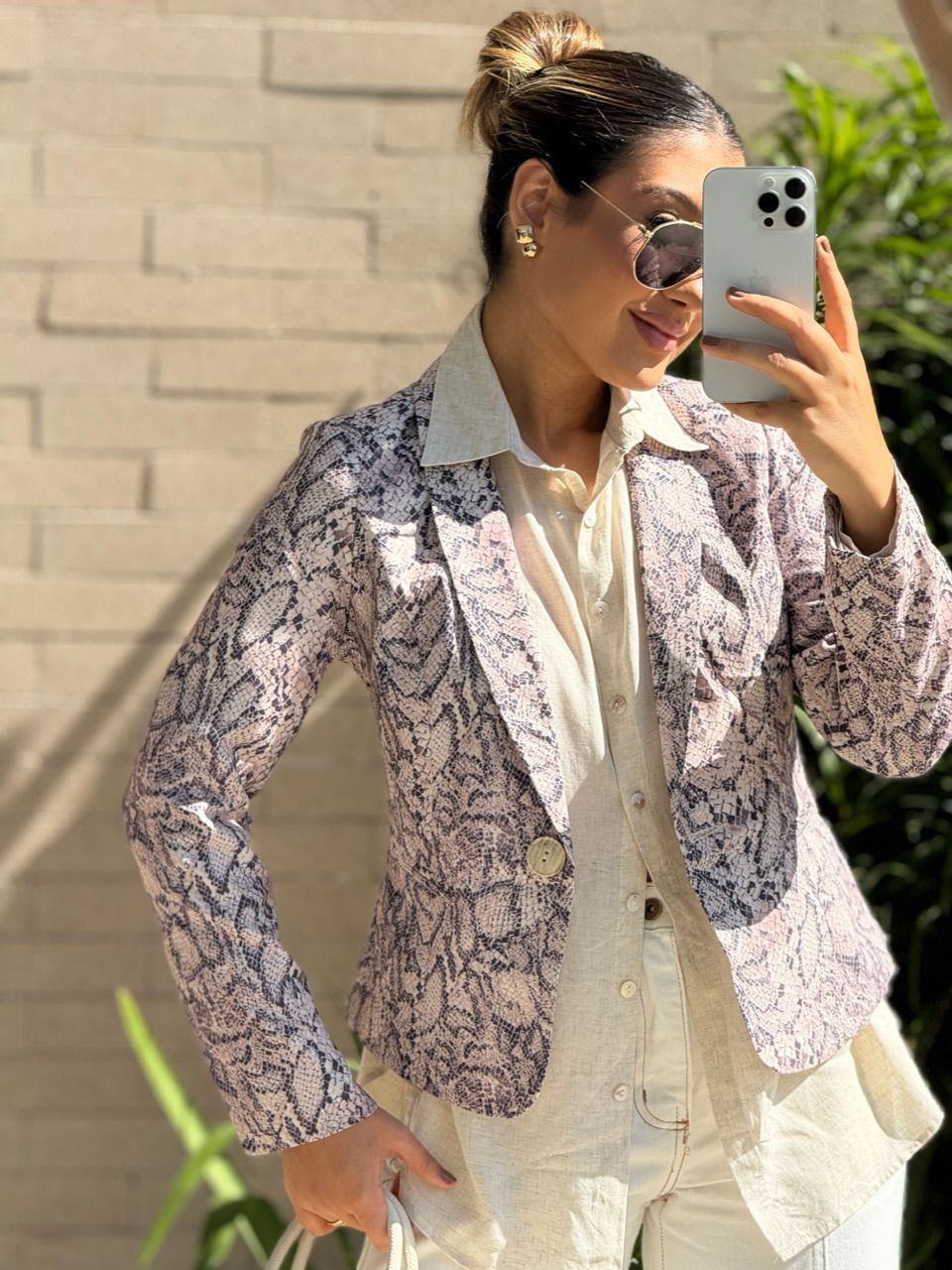 BLAZER TERESA ESTAMPADO ROSÊ