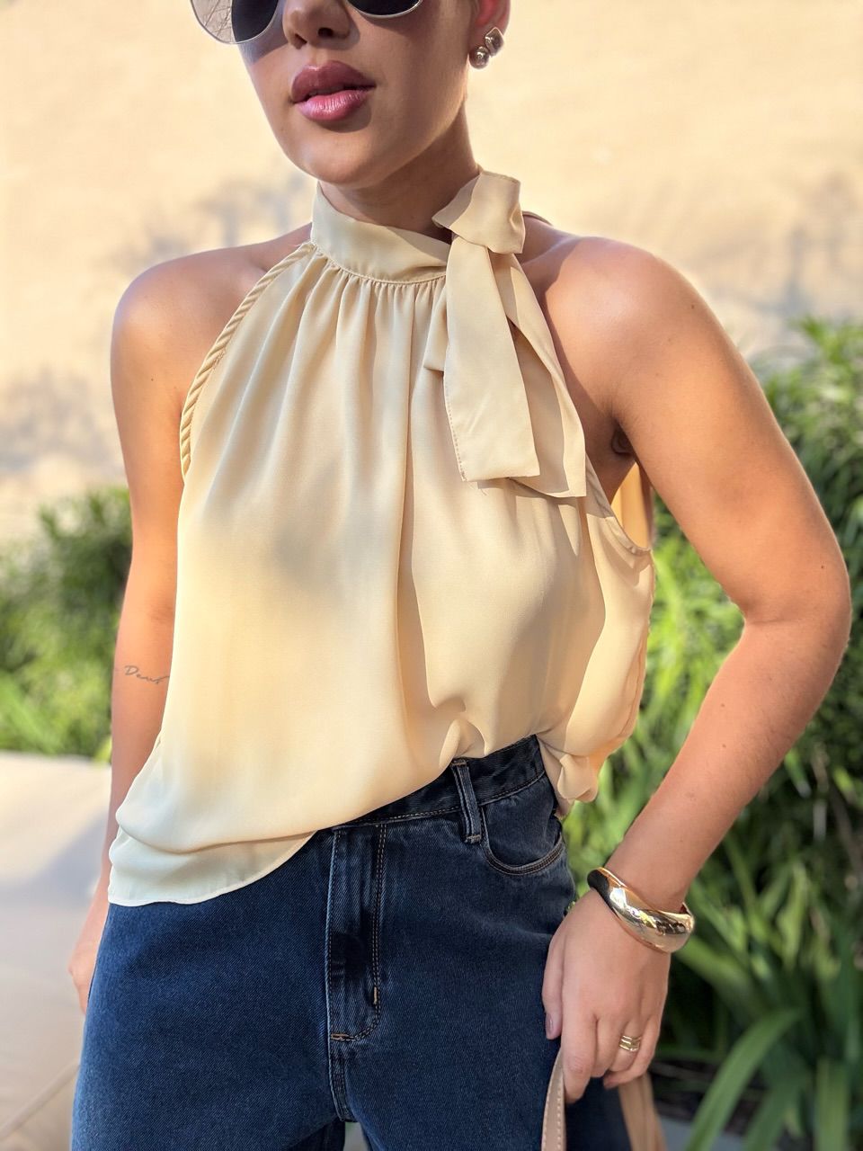 BLUSA KEROLYN. CAVADA NUDE - 0065820049 - CAROLLA FERRARO