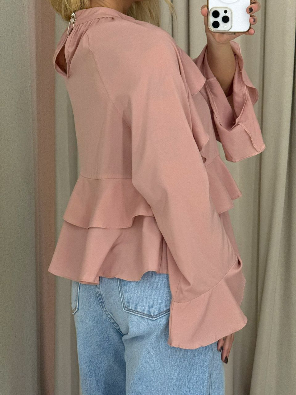 BLUSA MILENA BABADOS Rosê