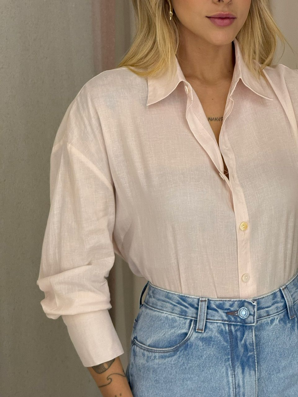CAMISA ANDREIA LISA BABY PINK