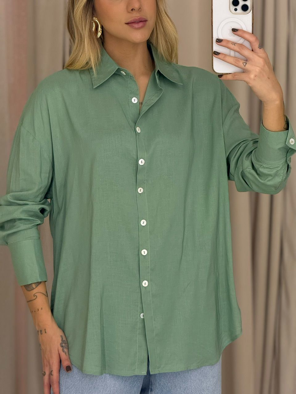 CAMISA ANDREIA LISA VERDE