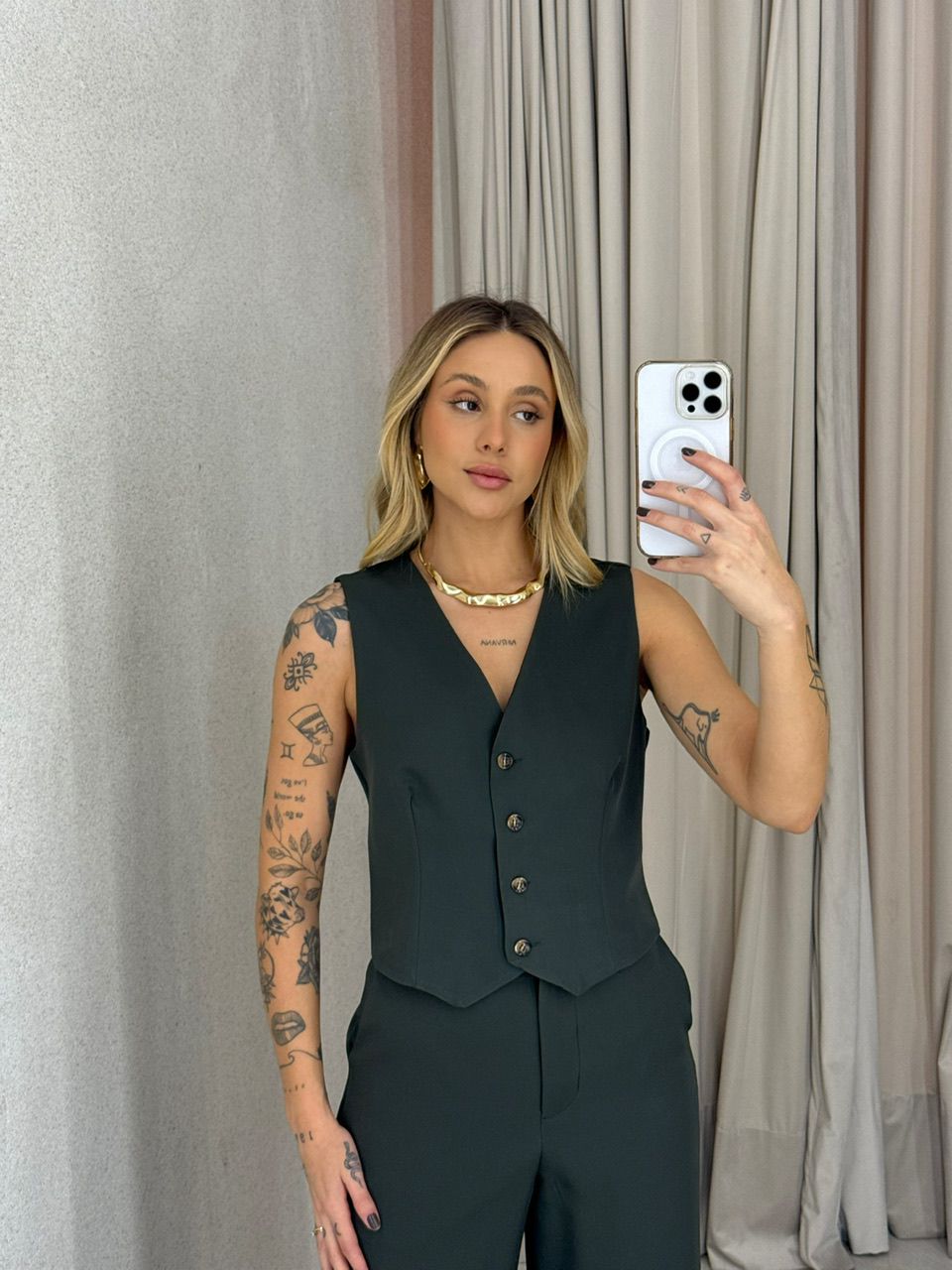 CONJUNTO VIRGÍNIA CALÇA MILITAR