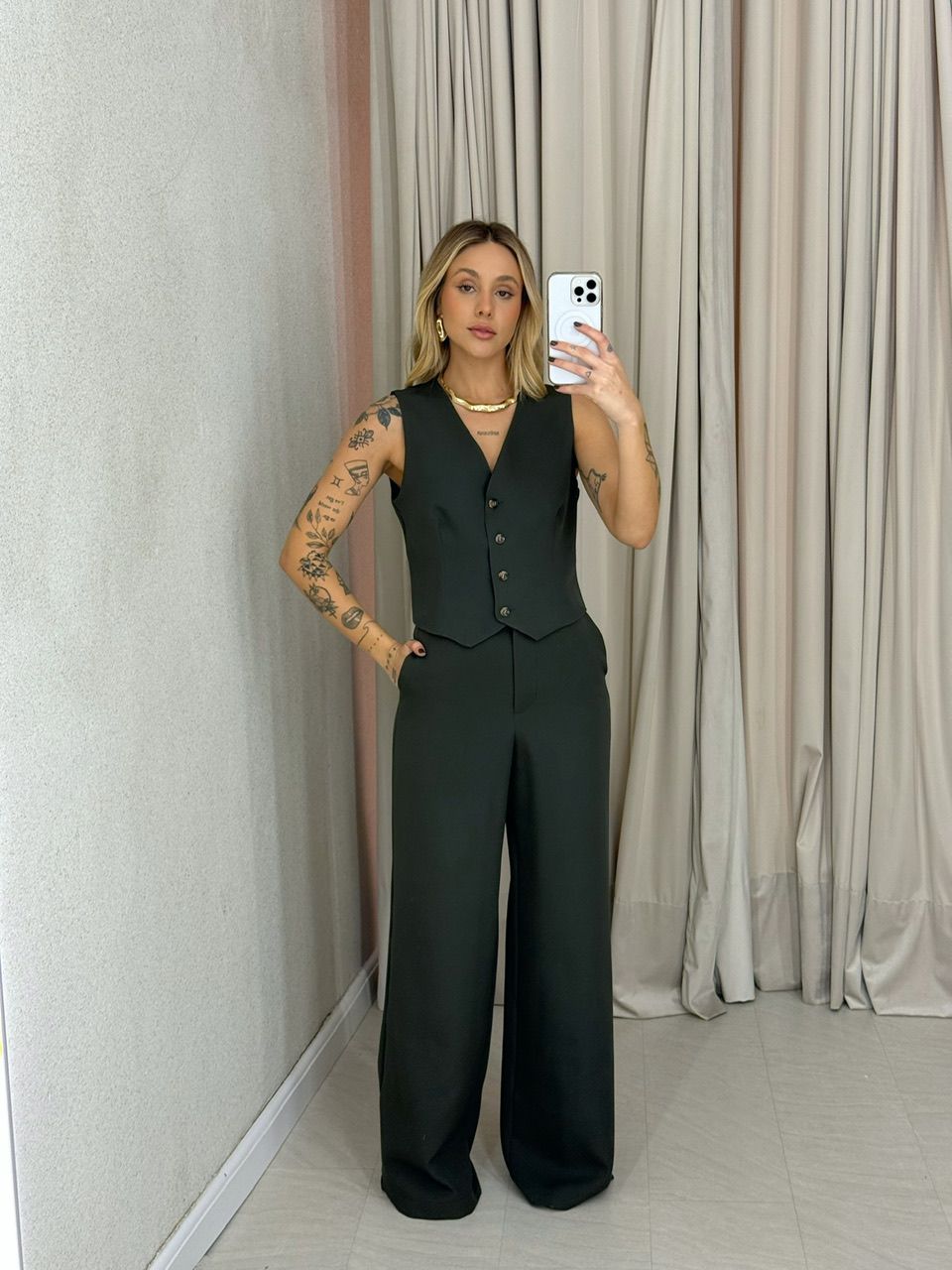 CONJUNTO VIRGÍNIA CALÇA MILITAR