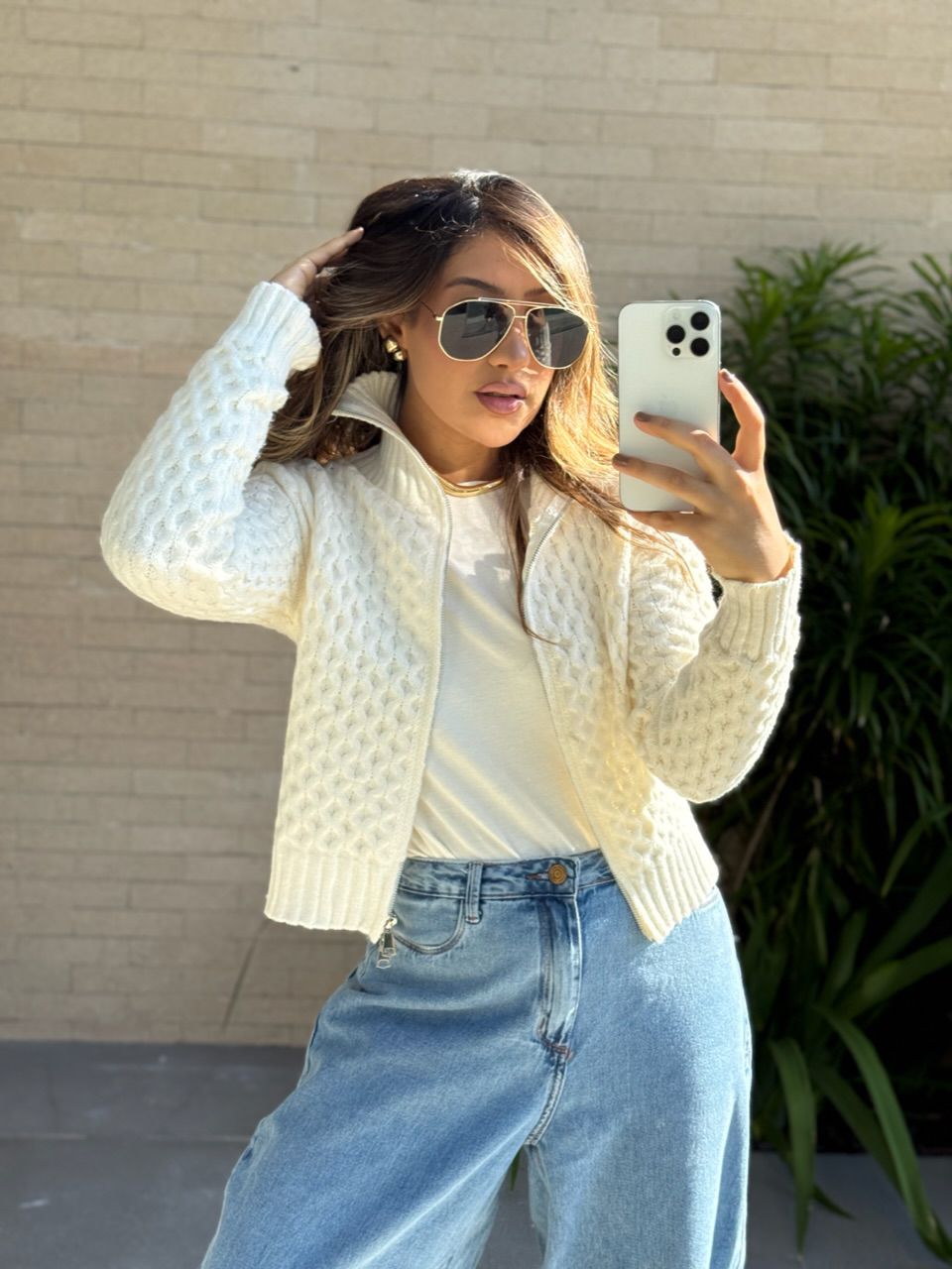 SUÉTER BÁRBARA ZÍPER off - 0065730048 - CAROLLA FERRARO