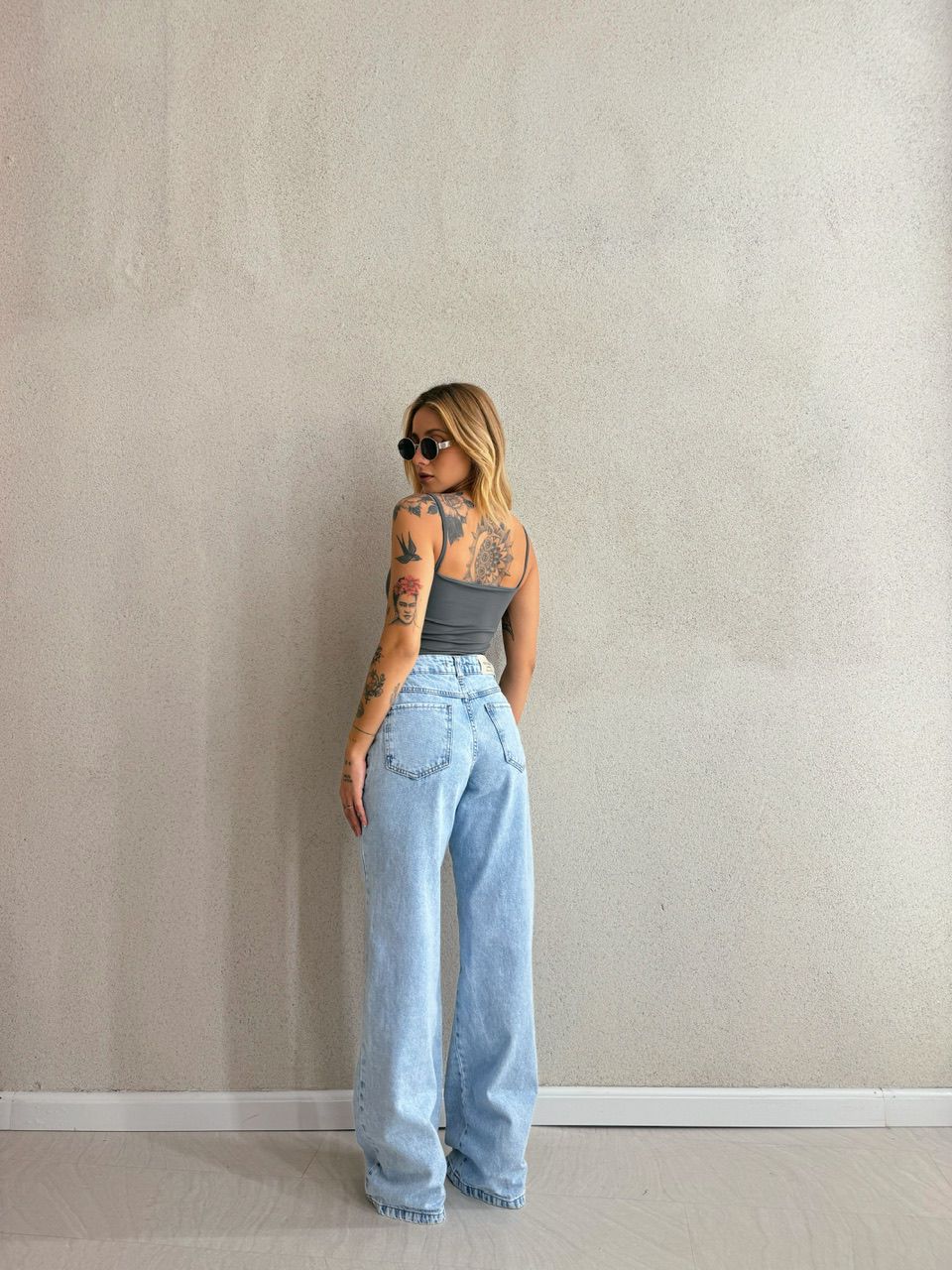 BODY ARIEL ALÇA Cinza