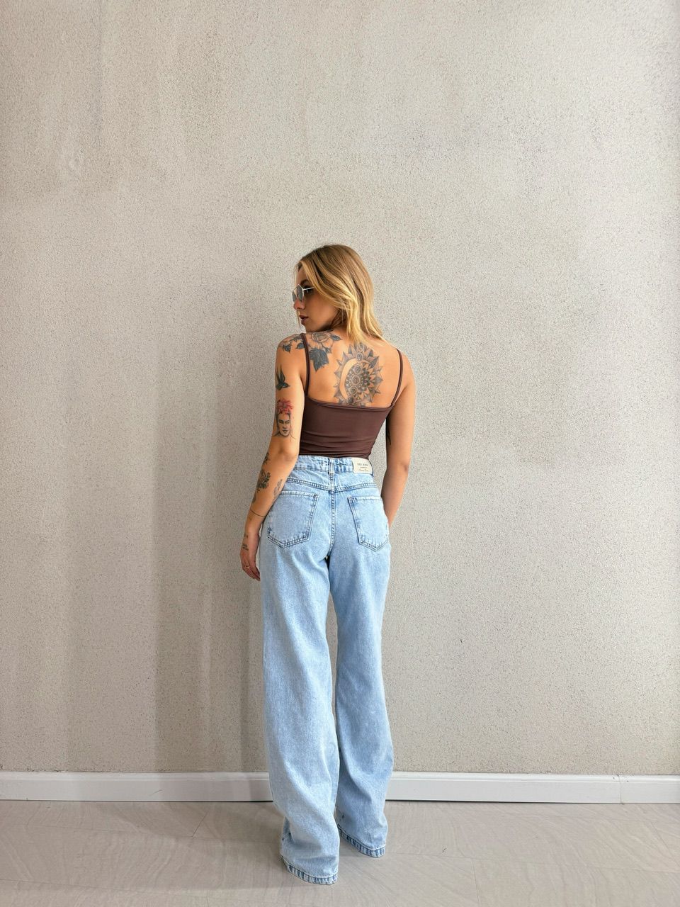 BODY ARIEL ALÇA Marrom