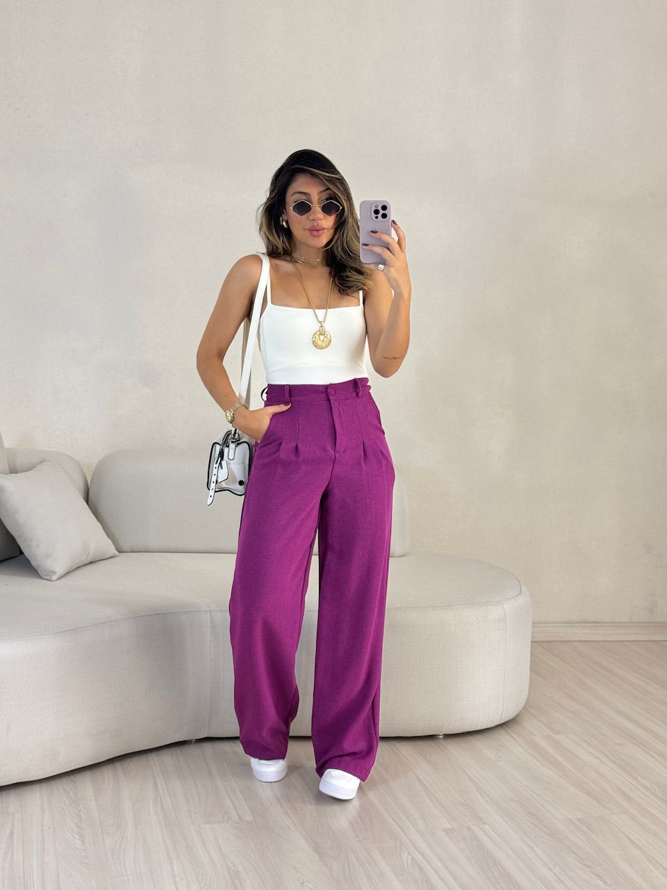 CALÇA KELLY PANTALONA FUCSIA