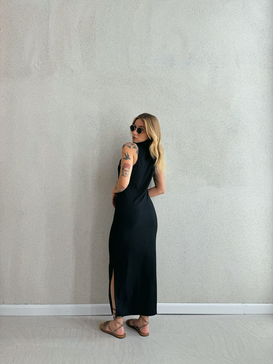 VESTIDO NAYLA CAVADO preto