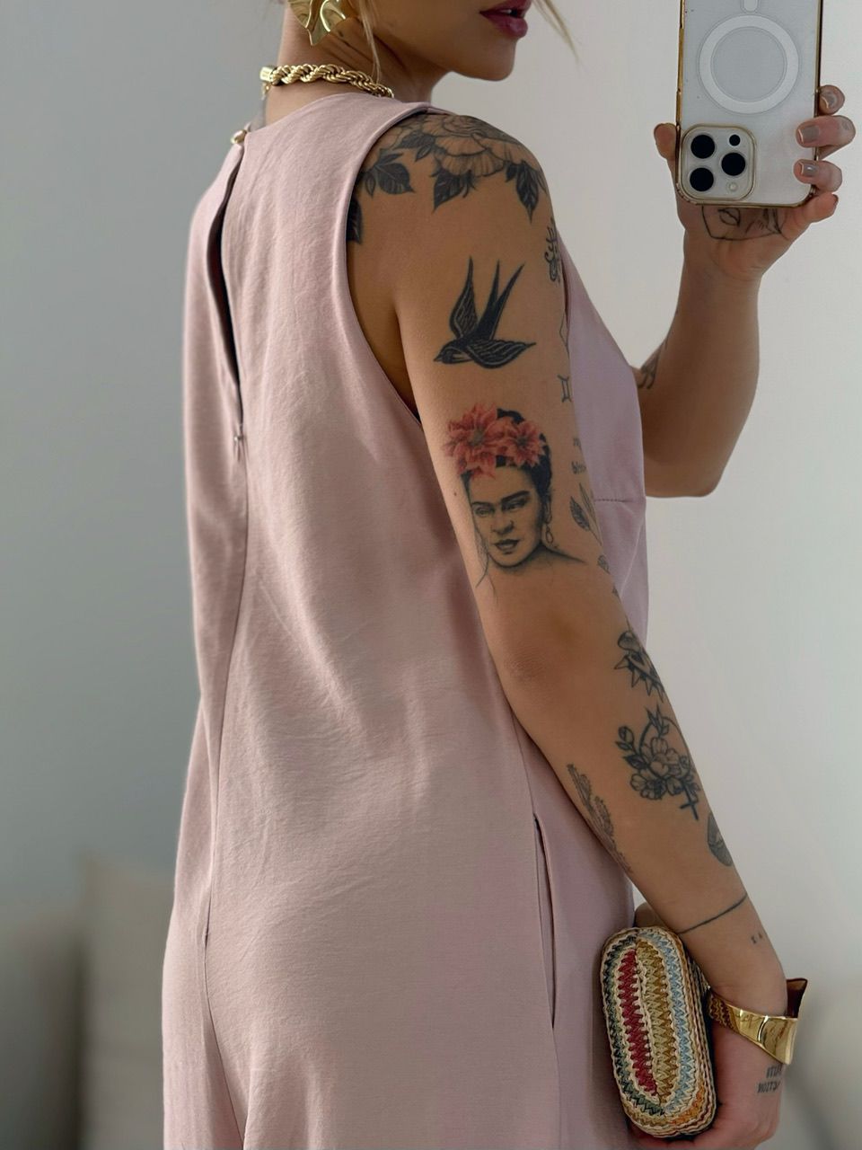 MACACÃO MIRELA CAVADO BABY PINK