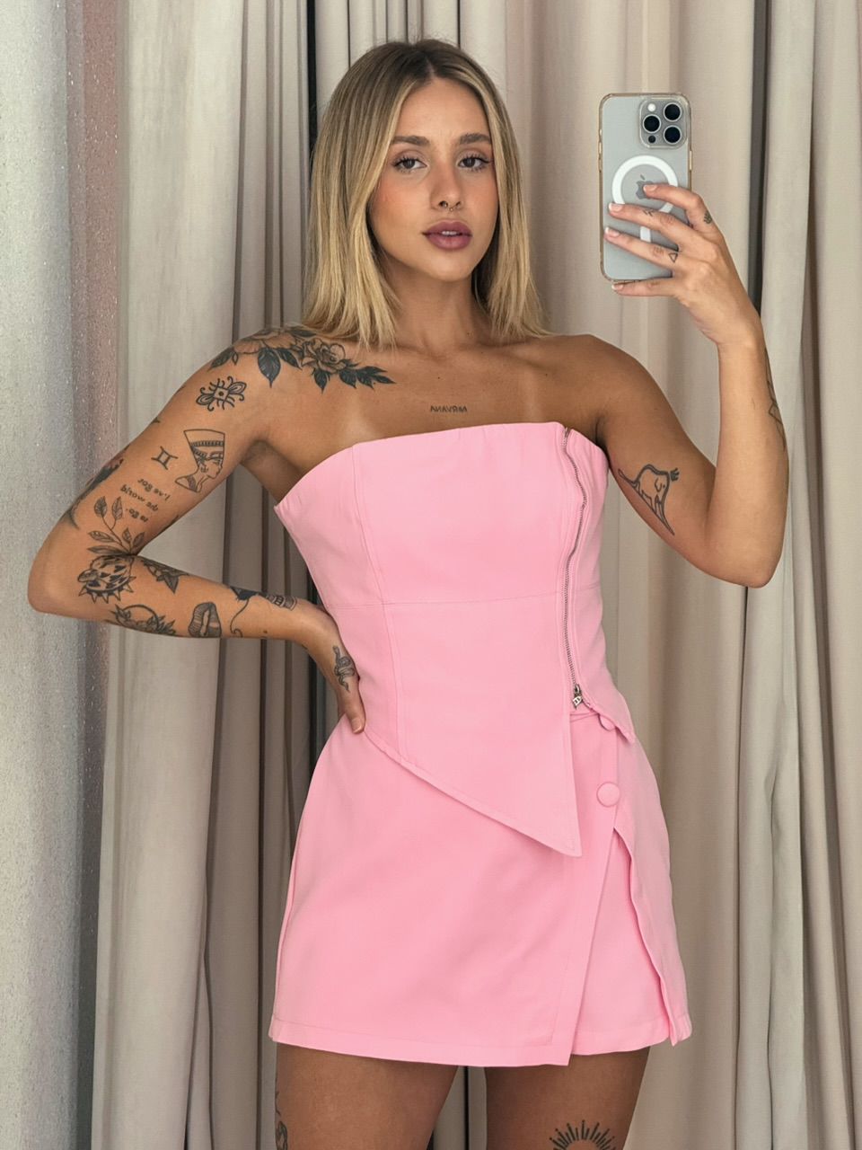 CONJUNTO LUCIMARA ZÍPER BABY PINK