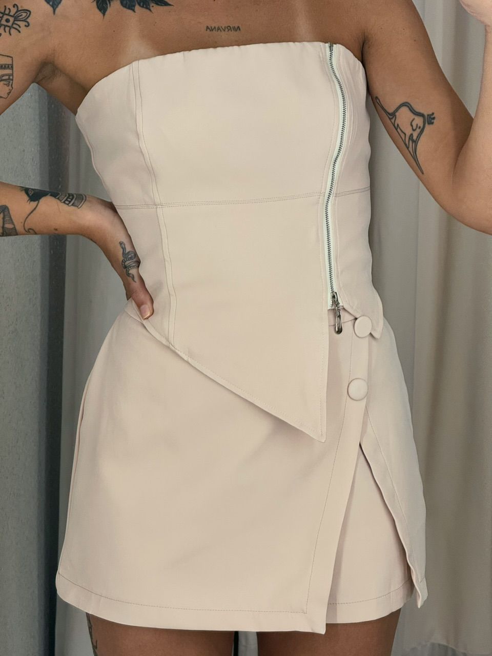 CONJUNTO LUCIMARA ZÍPER NUDE