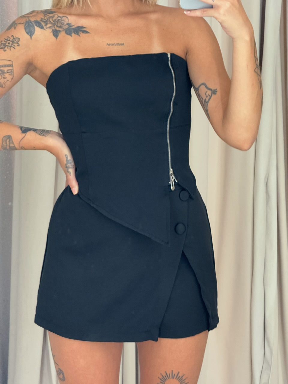 CONJUNTO LUCIMARA ZÍPER PRETO