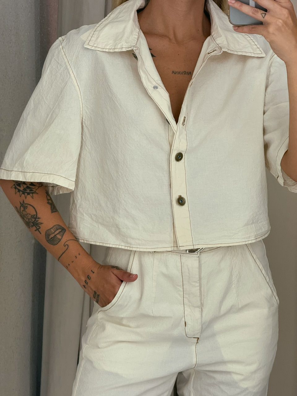 CROPPED ALLANA CAMISA CRU