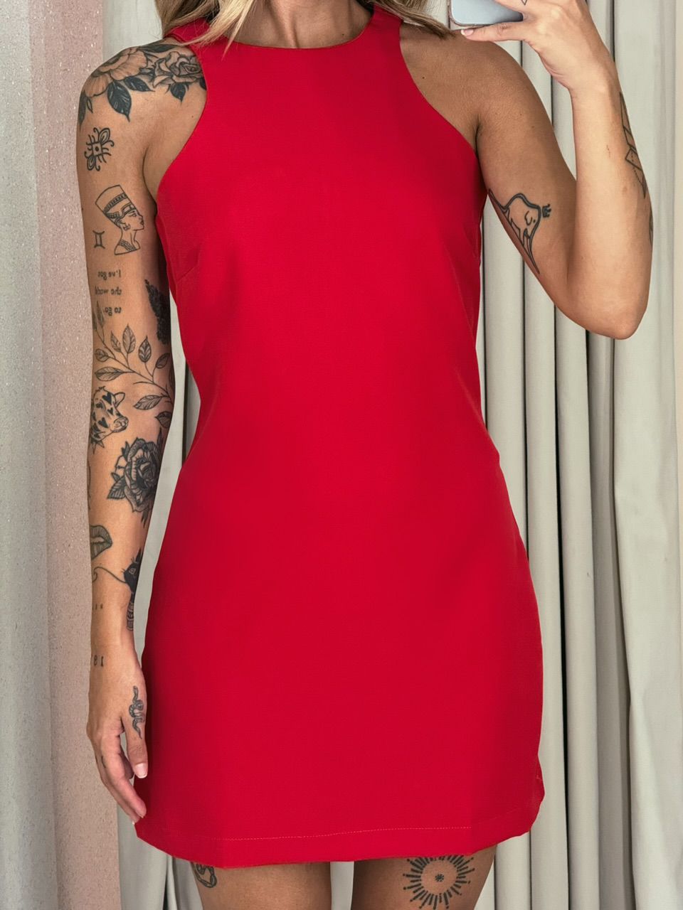 VESTIDO DAY 02 CURTO VERMELHO