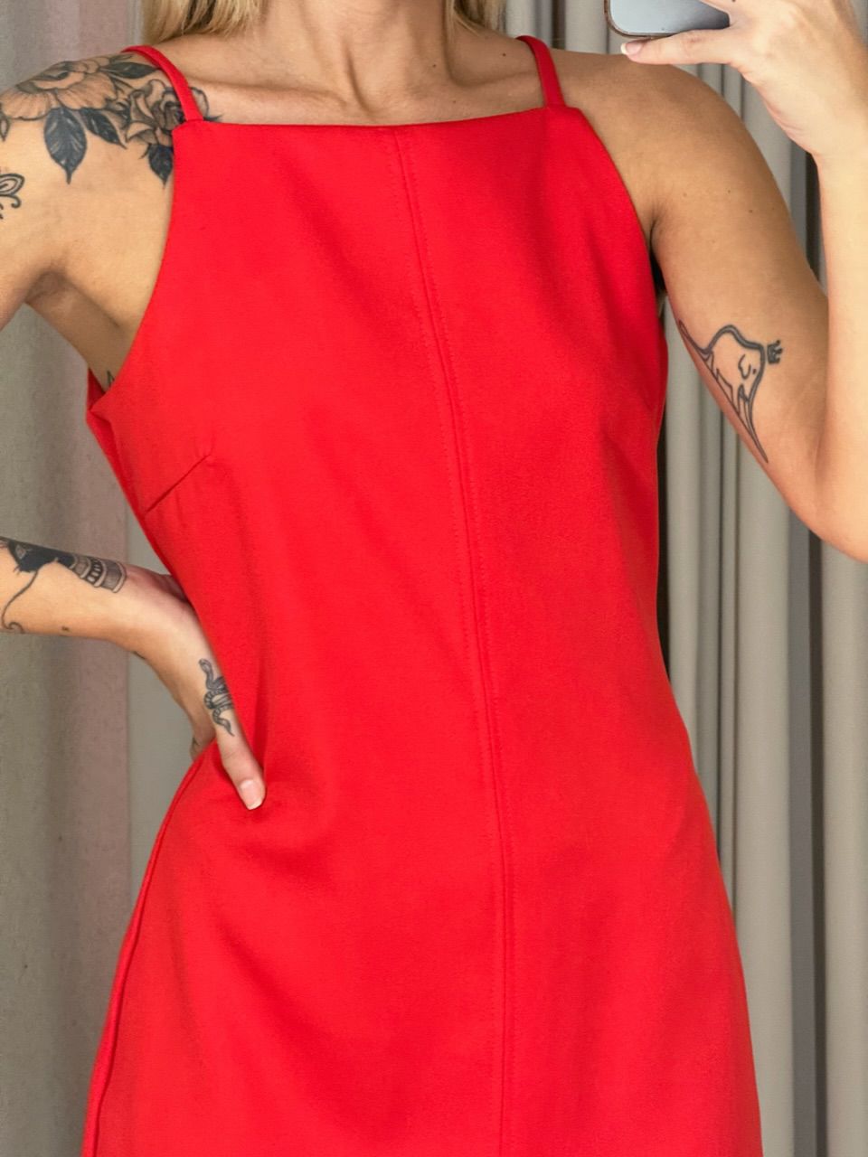 VESTIDO BRÍGIDA ALÇA vermelho