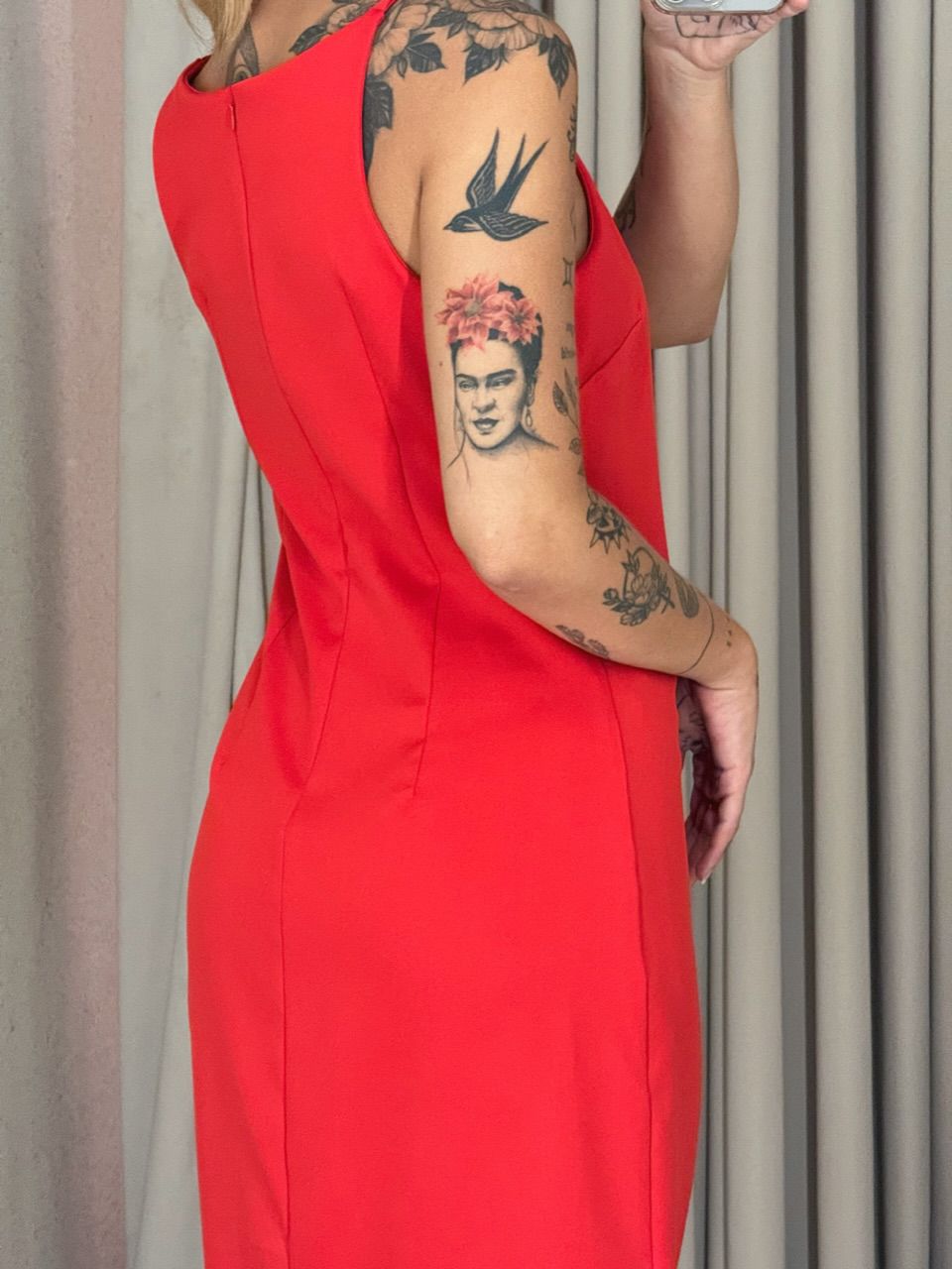 VESTIDO BRÍGIDA ALÇA vermelho