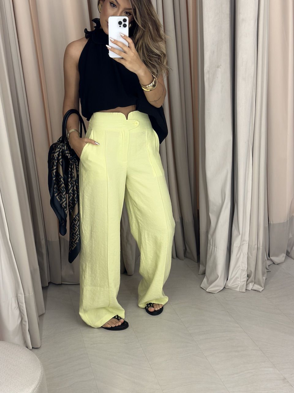 CALÇA CHARLENE PANTALONA LIMA