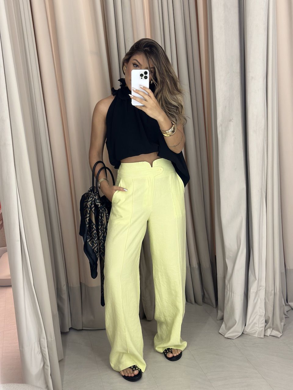 CALÇA CHARLENE PANTALONA LIMA