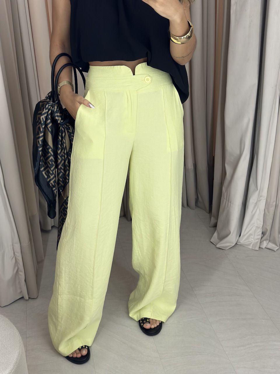 CALÇA CHARLENE PANTALONA LIMA
