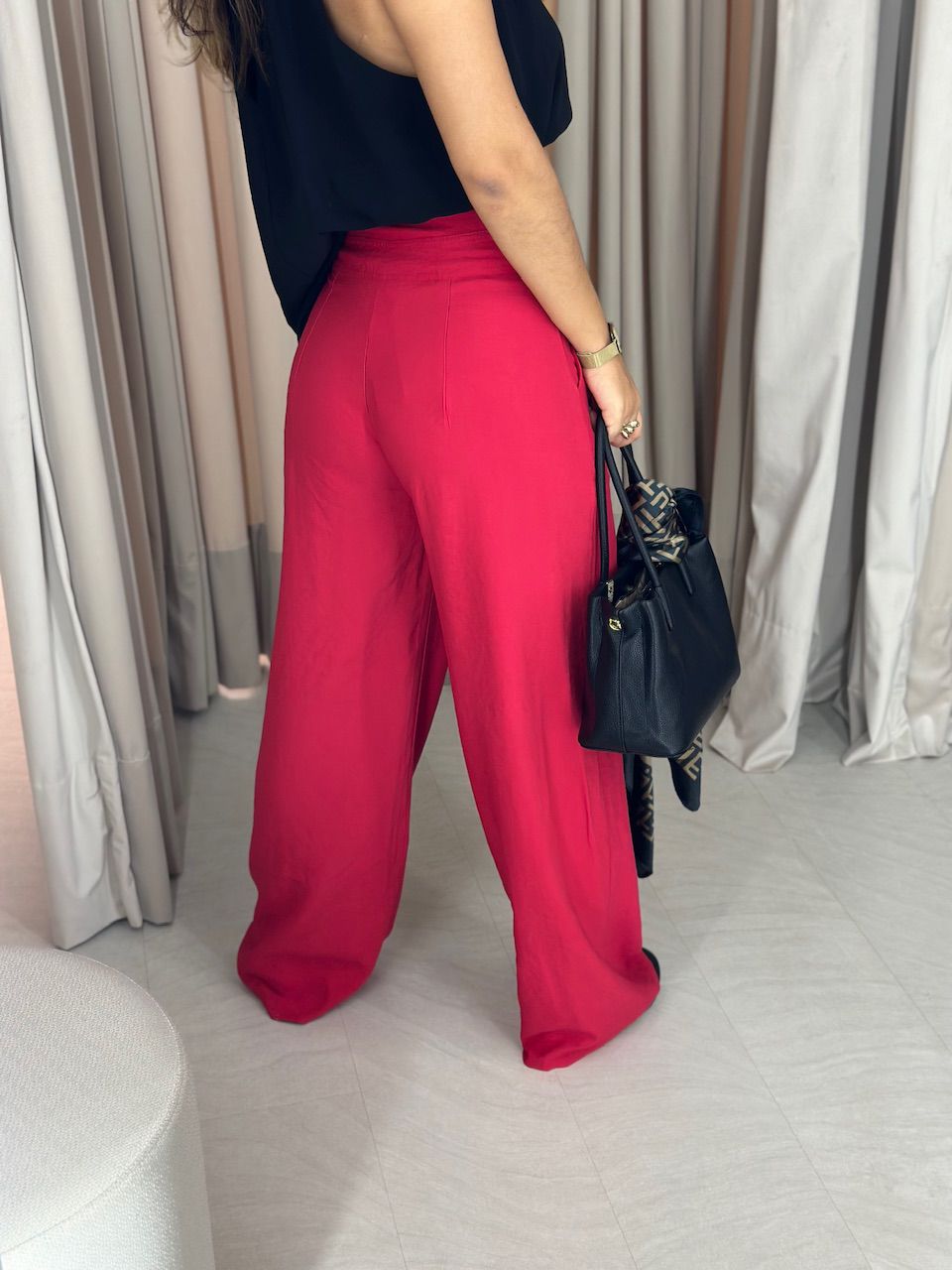 CALÇA CHARLENE PANTALONA vermelha