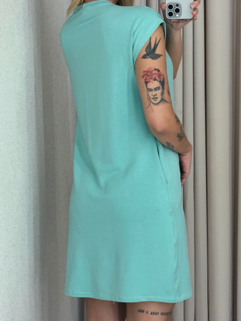 VESTIDO MARIA HELENA CURTO BABY GREEN