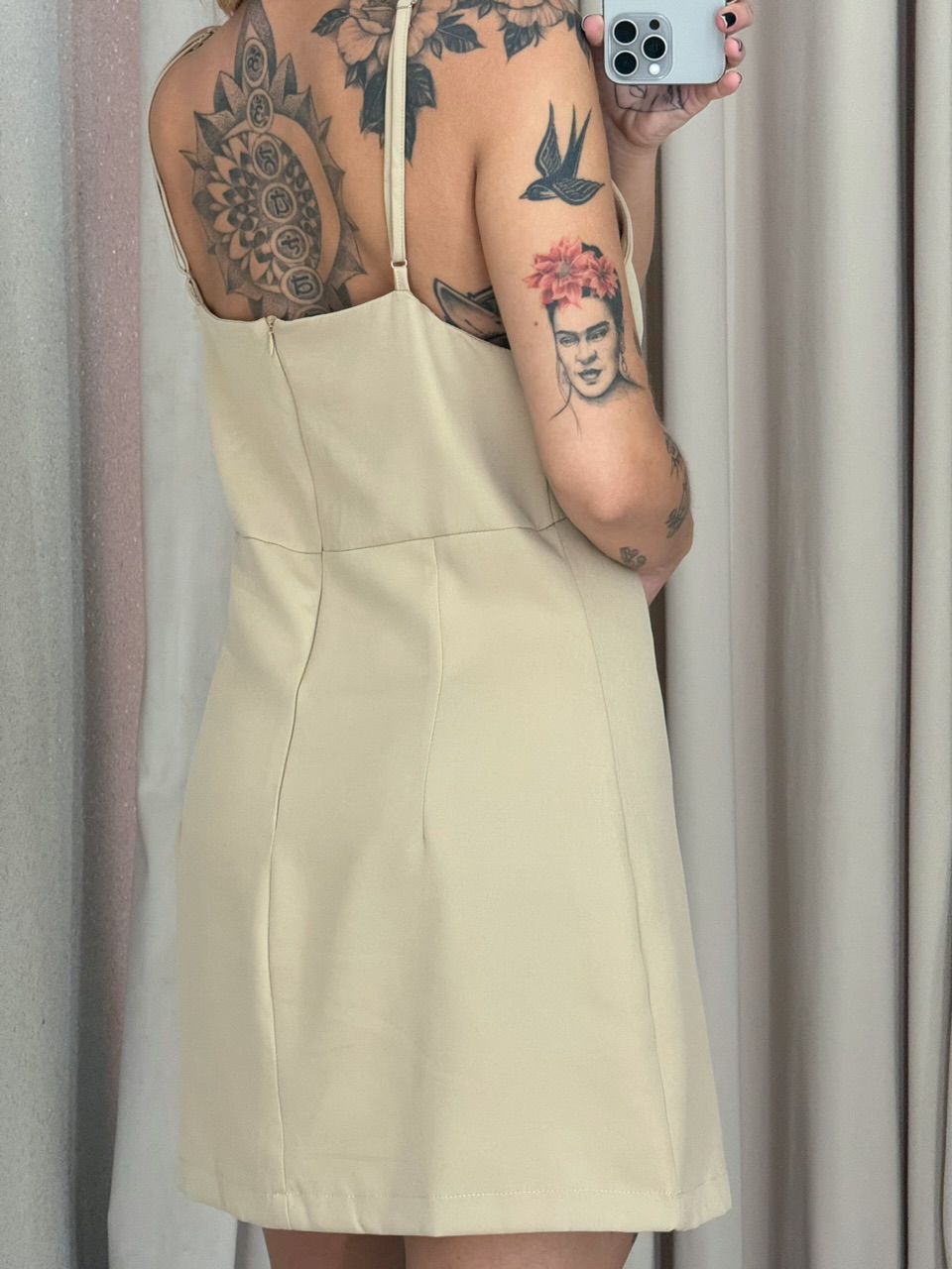 VESTIDO SUSAN ALÇA Nude