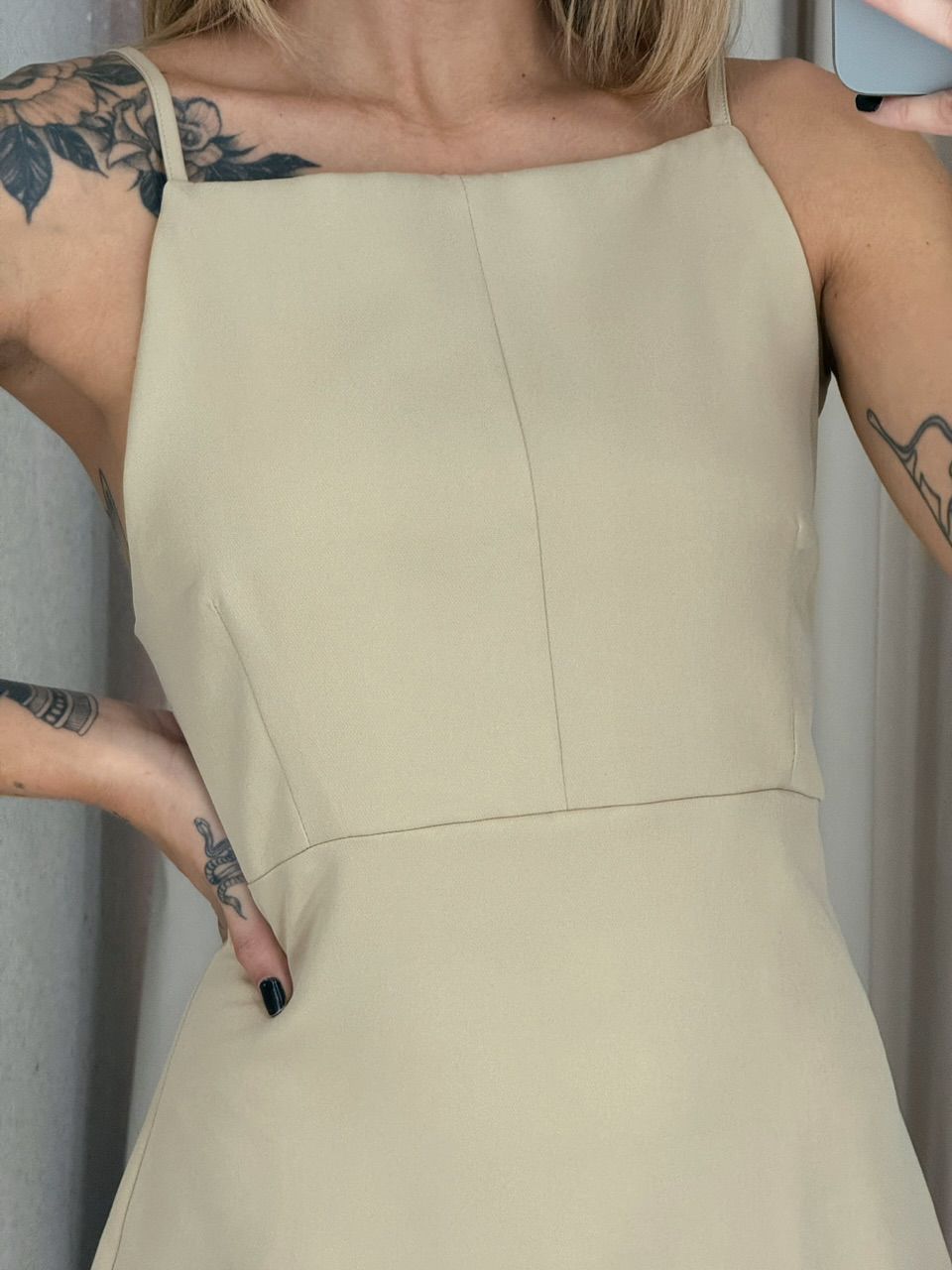 VESTIDO SUSAN ALÇA Nude
