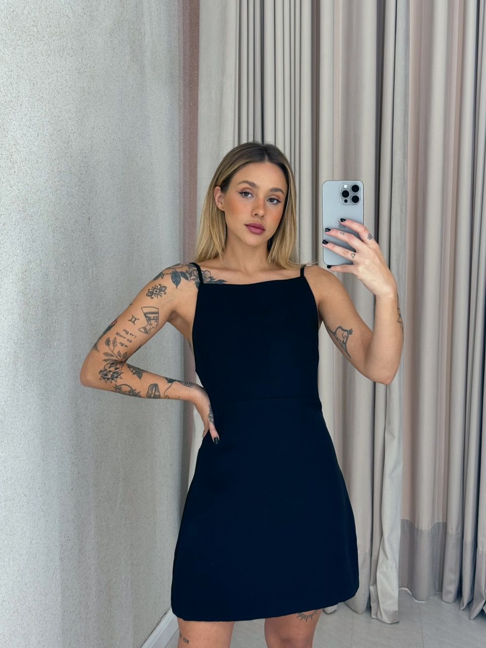 VESTIDO SUSAN ALÇA preto